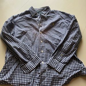 Polo button down, slight yellowing of collar